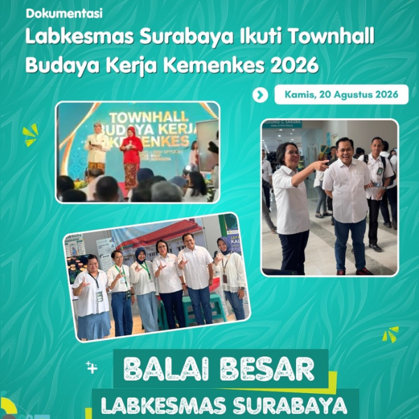 Labkesmas Surabaya Ikuti Townhall Budaya Kerja Kemenkes 2026